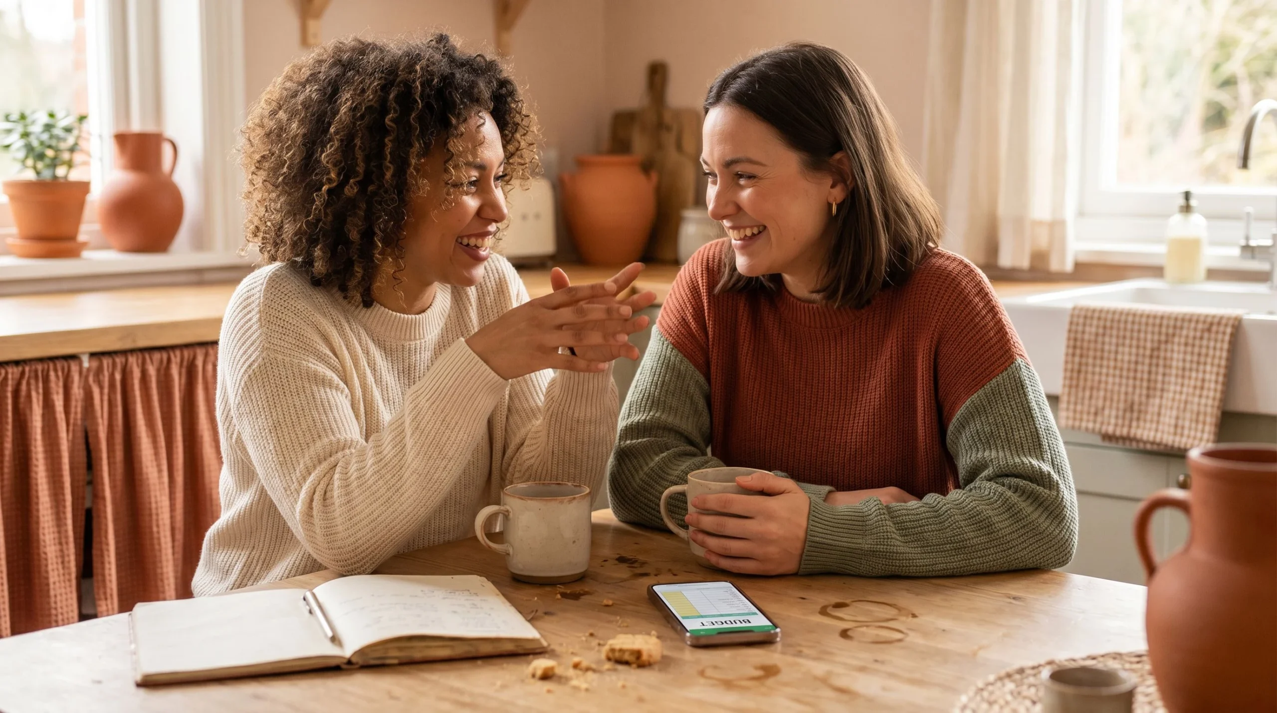 Loud budgeting: friends talking openly about money
