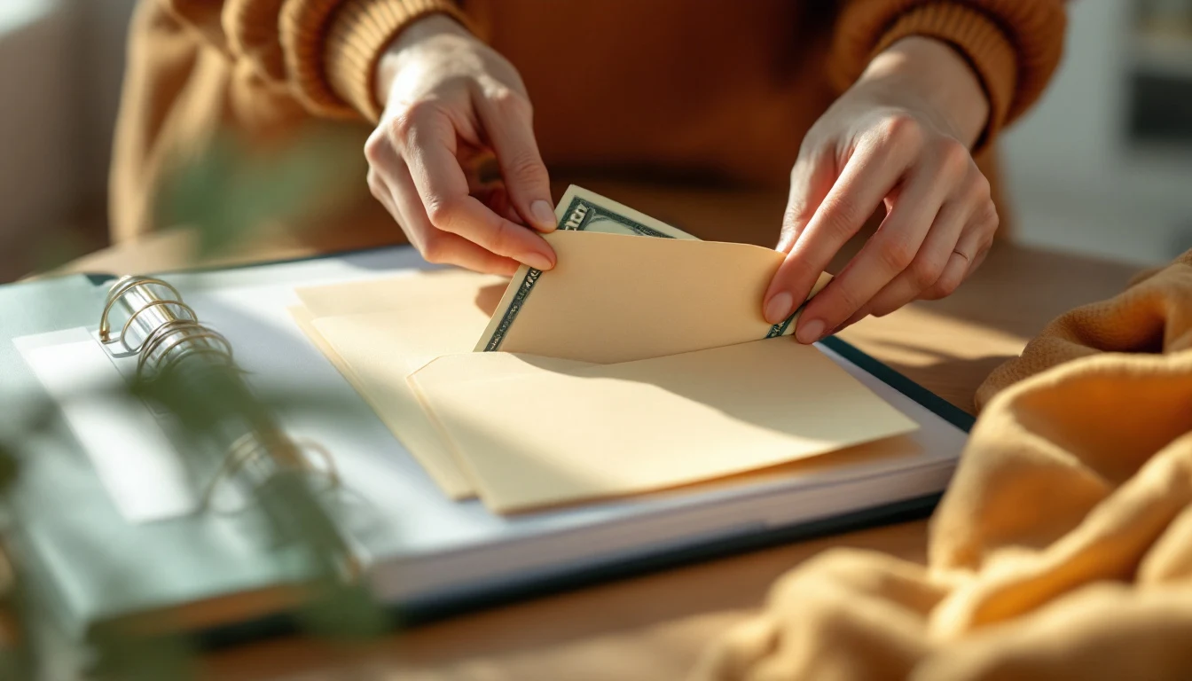 Cash stuffing for beginners: labeled budget envelopes filled with cash — The Cozy Budget