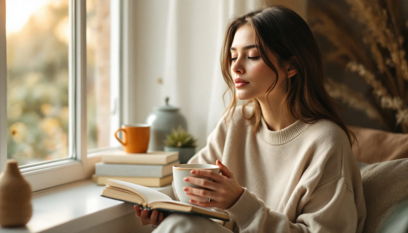 money dysmorphia: a calm person reviewing real numbers on paper over tea — The Cozy Budget
